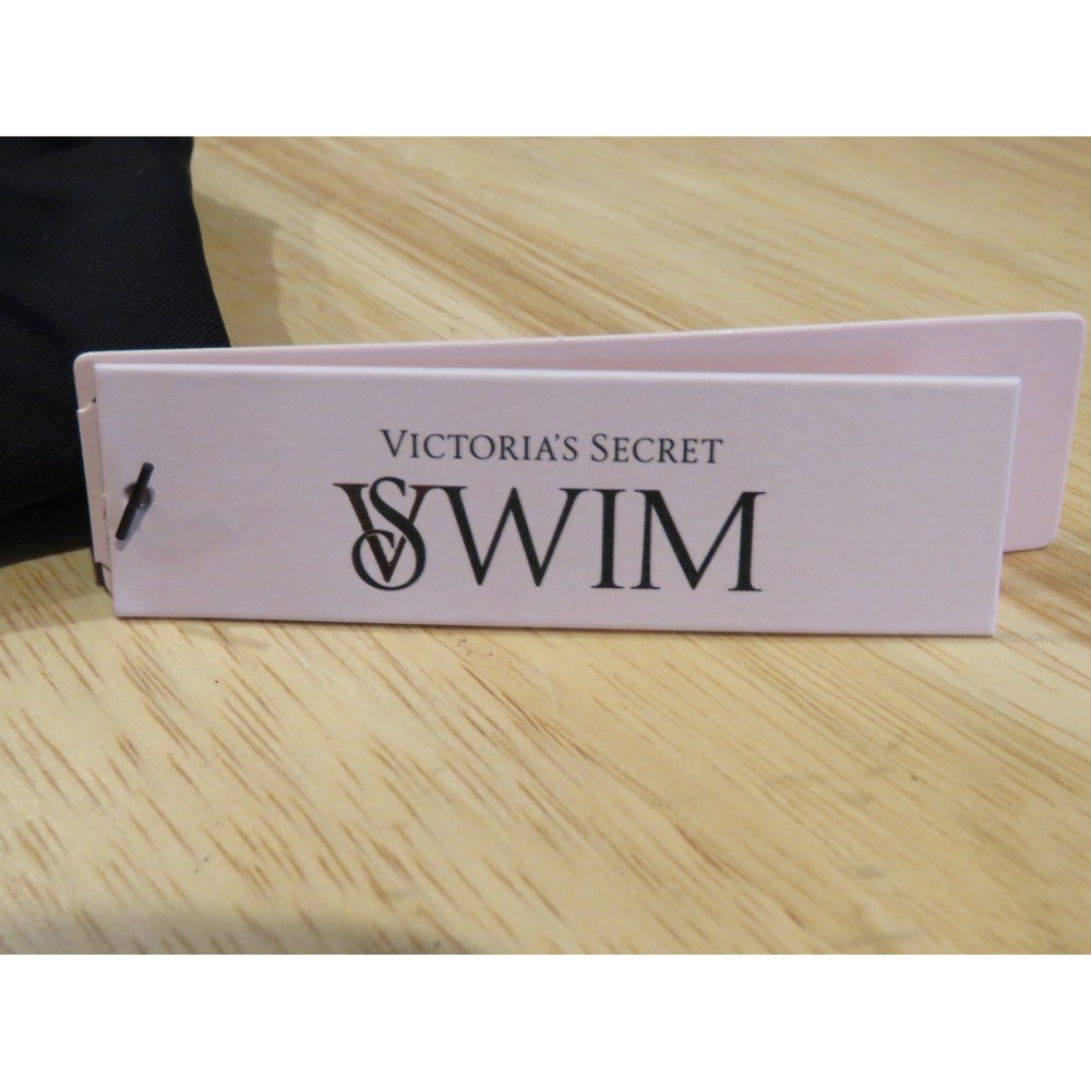Victorias Secret L Large Black Single Shoulder Cutout One Piece Swimsuit Beach - Picture 5 of 8